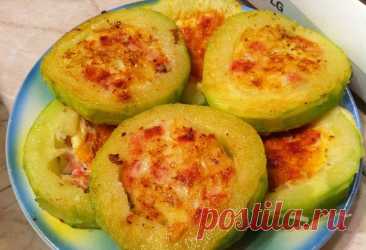 Фаршированные колечки цукини — Домашняя кулинария