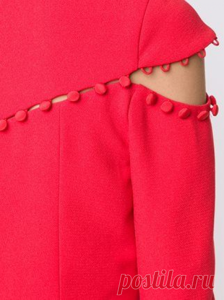 (89) Prabal Gurung Tonal Button Detail Dress