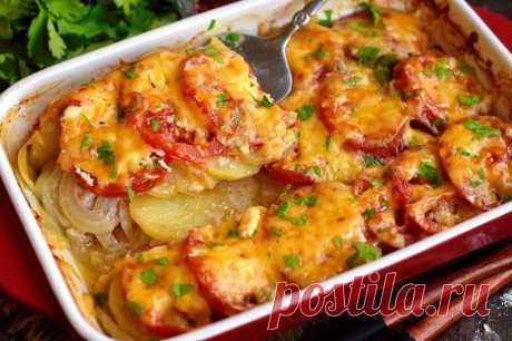 Вкусное блюдо в духовке из мясного фарша и картофеля | Рецепты салатов и вкусняшек | Яндекс Дзен