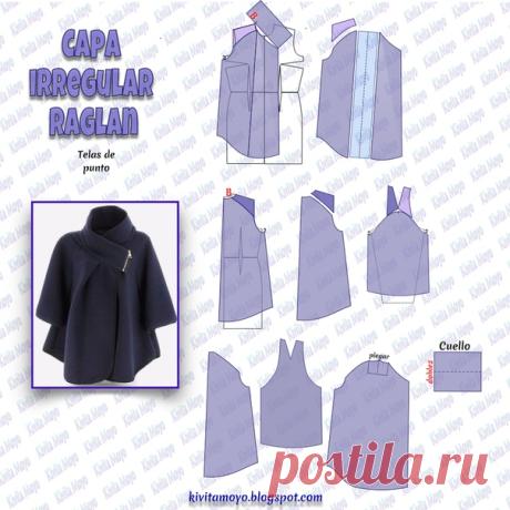 Полупальто с рукавом реглан
#реглан #пальто #весна #моделирование