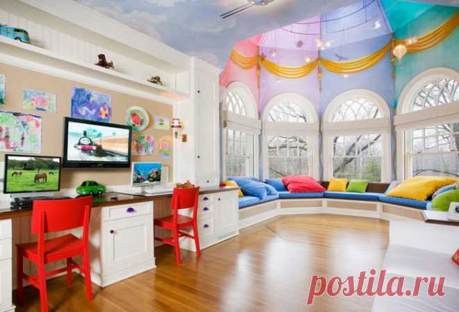 (+•) тема - Красивый потолок в детской | МОЯ КВАРТИРА