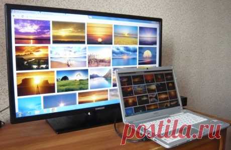 Подключить ноутбук к телевизору hdmi: ТВ вместо монитора