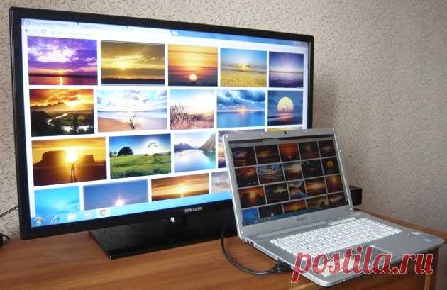 Подключить ноутбук к телевизору hdmi: ТВ вместо монитора