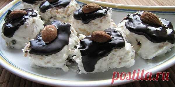 Творожные роллы с черносливом и миндалем | Кулинария