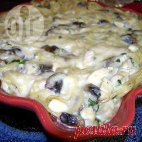 Запеканка из макарон с курицей и грибами - все рецепты России