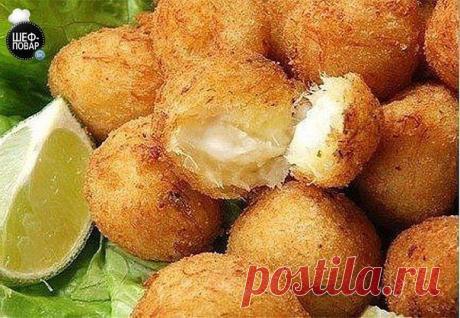 Закусочные сырные шарики.