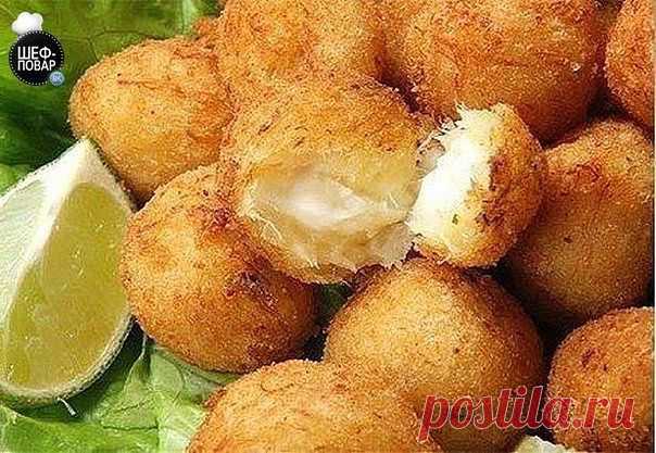 Закусочные сырные шарики.