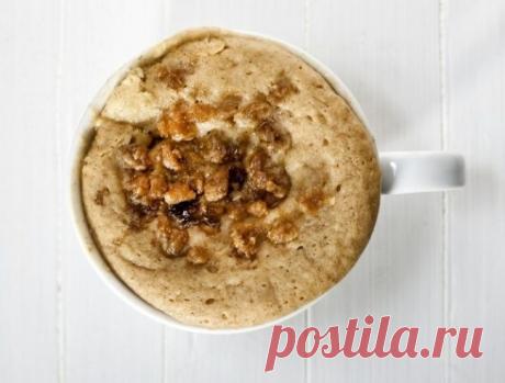 Кофейный кекс в микроволновке