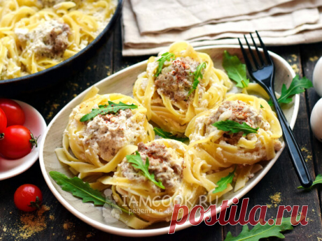 🍲 4 рецепта гнезд из макарон с различными начинками, подойдут спагетти или лапша. | Аймкук — рецепты с фото и видео | Яндекс Дзен