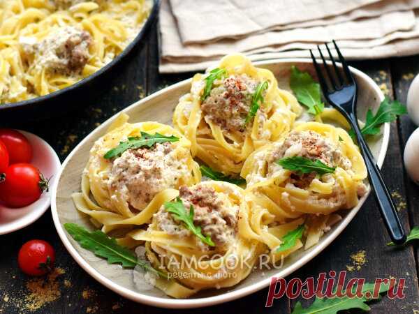 🍲 4 рецепта гнезд из макарон с различными начинками, подойдут спагетти или лапша. | Аймкук — рецепты с фото и видео | Яндекс Дзен
