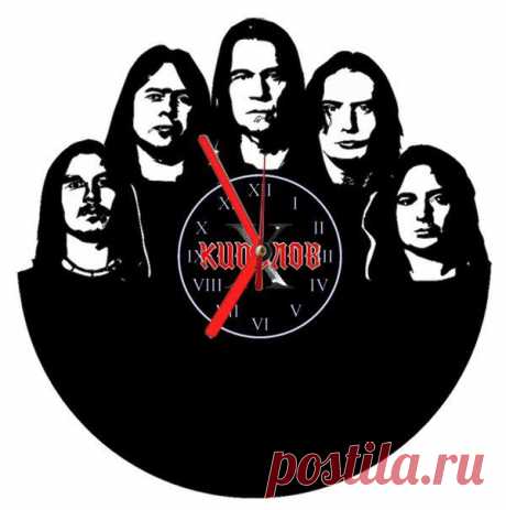 Часы из виниловой пластинки "Кипелов"