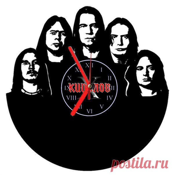 Часы из виниловой пластинки 