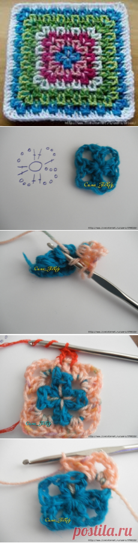 Интересный квадрат крючком