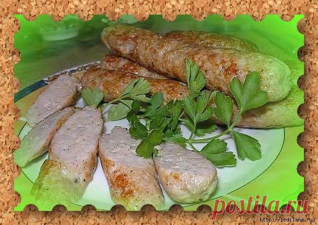 Замечательный рецепт! Домашние куриные колбаски