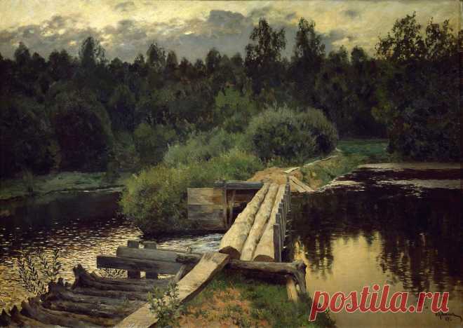 Исаак Ильич Левитан. «У омута» (1892)