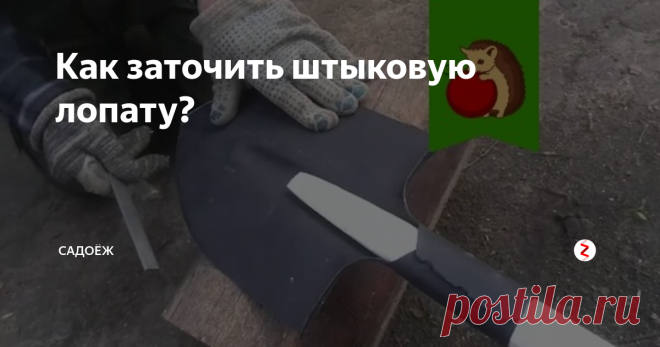 Как заточить штыковую лопату? Простой и эффективный метод с использованием элементарного инструмента