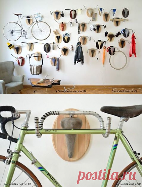 Поделки для интерьера из частей велосипеда
