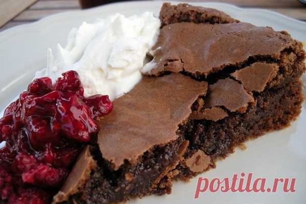 Шведский пирог-размазня «Kladdkaka» с сыром, рецепт — Вкусо.ру