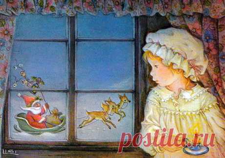 В ожидании Рождества... Художник-иллюстратор Lisi Martin.