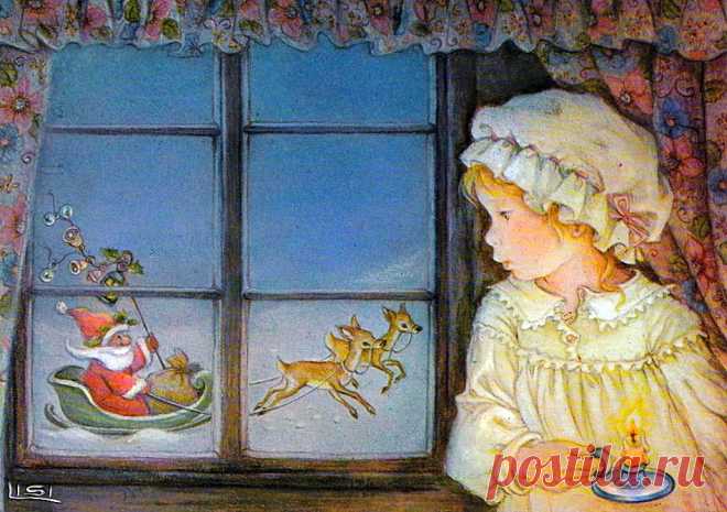 В ожидании Рождества... Художник-иллюстратор Lisi Martin.