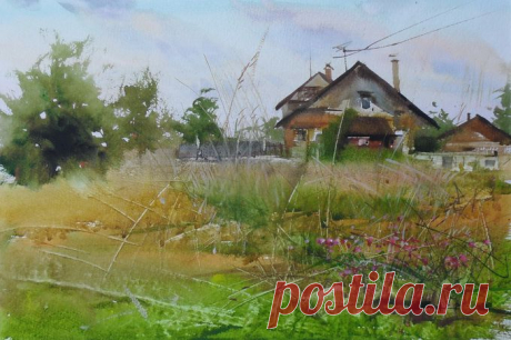 Илья Ибряев. Акварель.