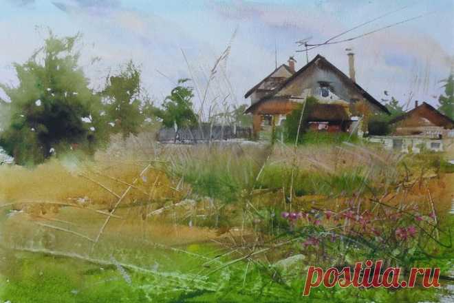 Илья Ибряев. Акварель.