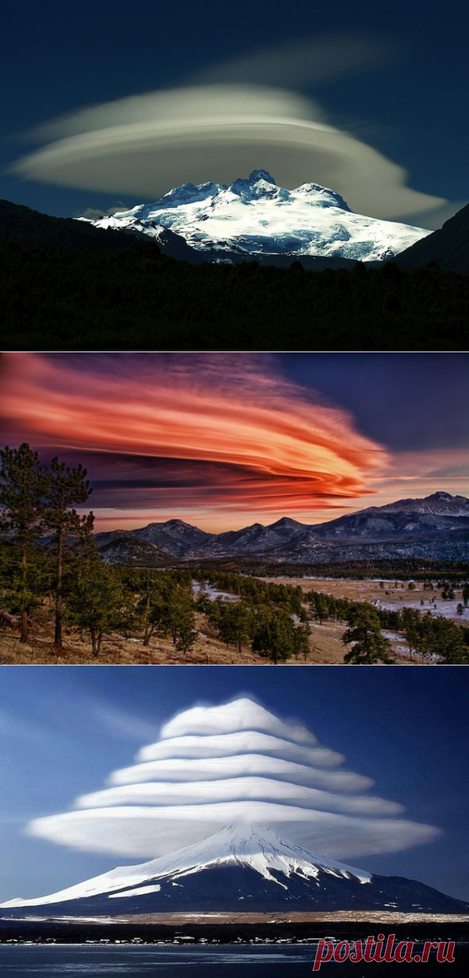 Редчайшее природное явление — лентикулярные облака — Наука и жизнь