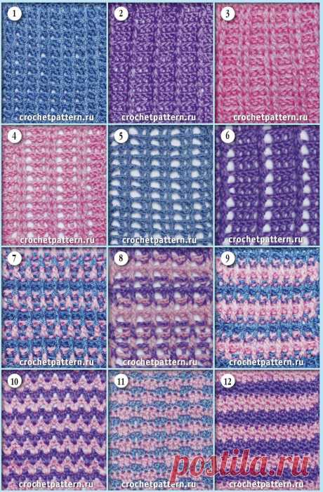 Страница №52. Узоры и схемы для вязания крючком. - 22 Апреля 2013 - Золотая коллекция узоров для вязания крючком