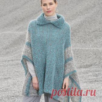 Пончо - Женщина - Осень / Зима - модели | Katia.com Шаблон Пончо Женщины Осень / Зима КАТЯ