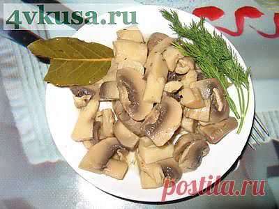 Шампиньоны маринованные без уксуса | 4vkusa.ru