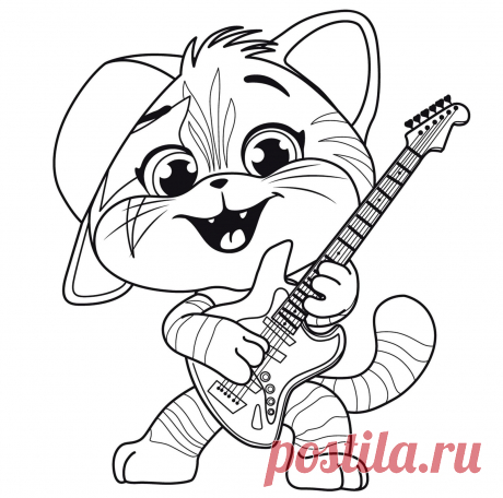 Раскраски 44 Котенка (44 Cats) скачать или распечатать