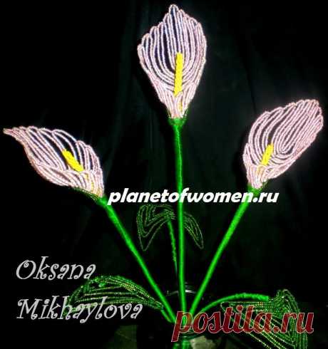 Мастер-класс. Каллы из бисера. | planetofwomen.ru