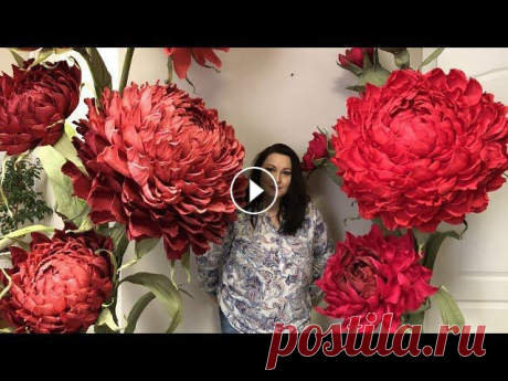Ростовой цветок. Пошаговая инструкция сборки. Всем привет! Наконец я закончила свою очередную цветочную композицию и с удовольствием делюсь с вами пошаговой инструкцией сборки ростового цветка. Ес...