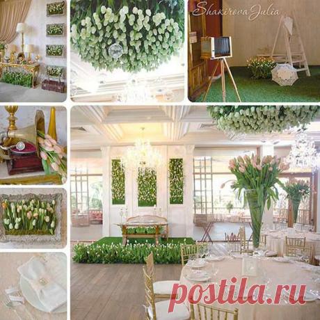 Декорирование интерьера живыми цветами и Акценты в стиле винтаж