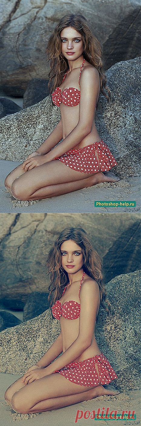 Делаем быстрый эффект Instagram в Фотошоп. Подробный урок.