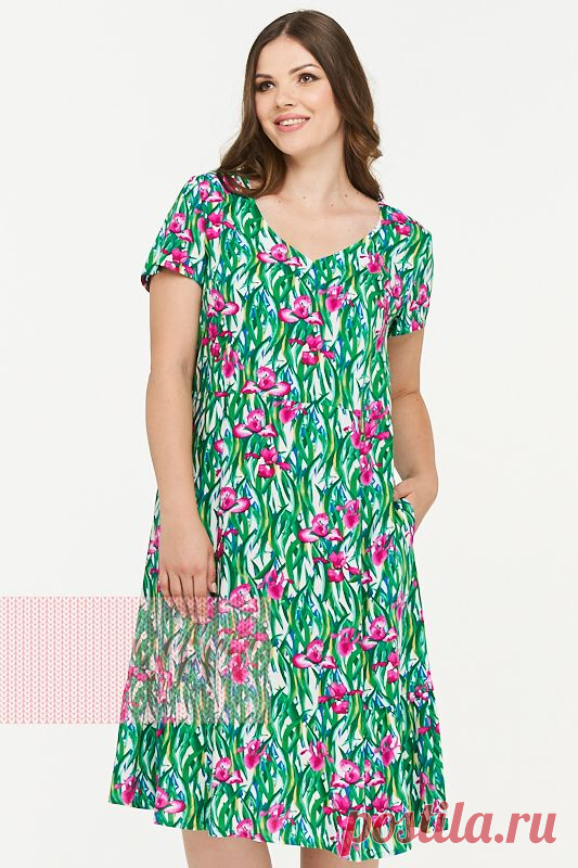 Летние платья от марки VAY. Женские летние платья VAY (артикул 181-3433), цветовое решение ирисы. Ещё больше женских платьев марки ВЭЙ на оптовом сайте производителя VAY - Ньювэй.ру https://www.newvay.ru