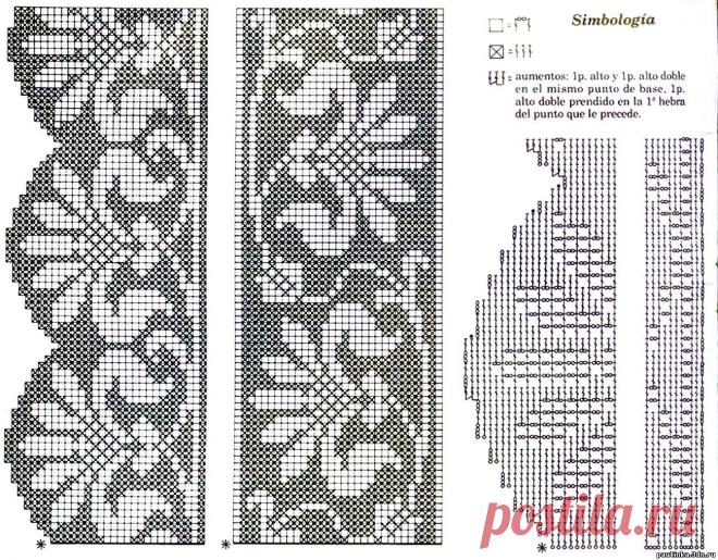 кайма крючком для низа изделия - Поиск в Google