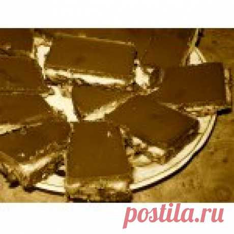 Канадское пирожное Нанаимо с вафельной крошкой