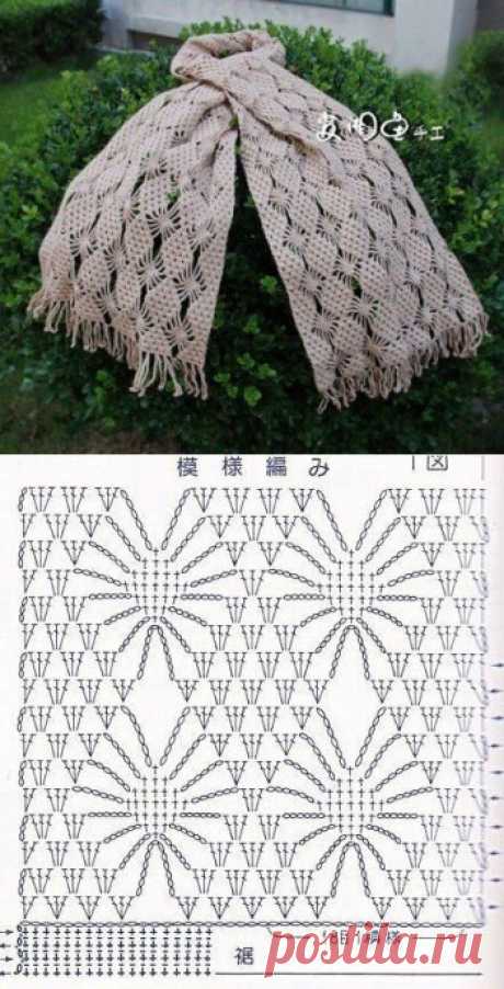 Узоры для осенних шарфиков