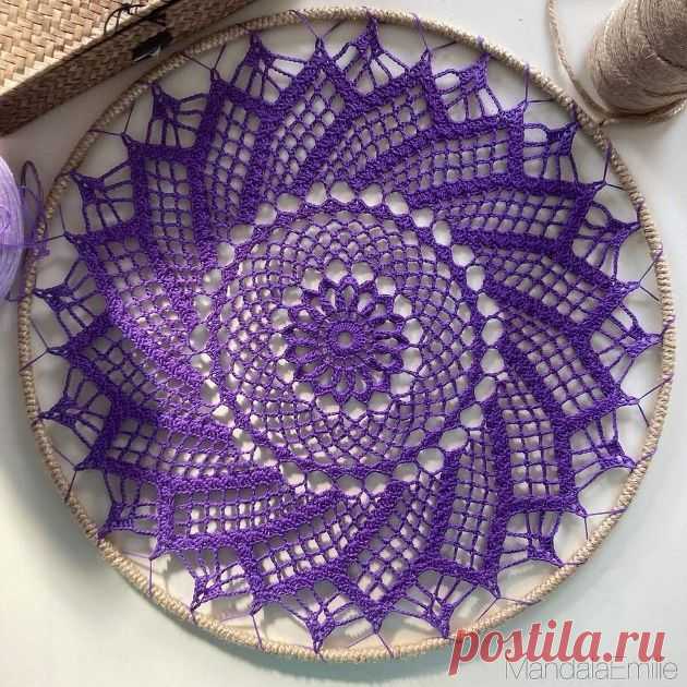 Интерьерная мандала крючком. 7 ажурных вариантов со схемами | Paradosik_Handmade Пульс Mail.ru