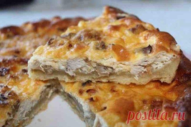 Киш с индейкой и грибами - rastimul.com.ua