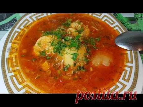 Полтавский  борщ с галушками по - цыгански. Gipsy cuisine.