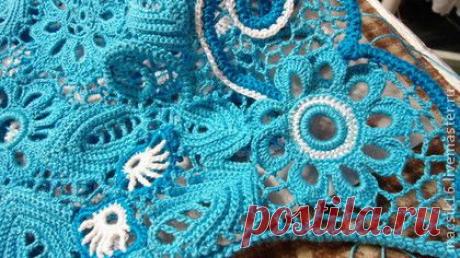 МОРСКОЙ БРИЗ-2 - тёмно-бирюзовый,цветочный,100% хлопок