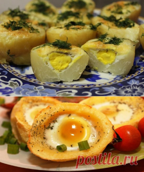 Хитрый способ запекания картофеля с яйцом — быстро, нарядно и очень вкусно! | Kotagram.ru | Яндекс Дзен