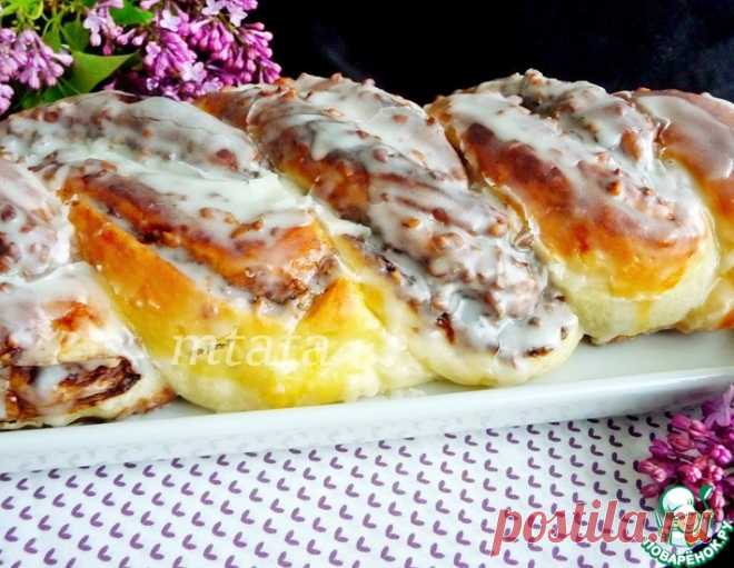 Сдобная плетенка с орехами – кулинарный рецепт