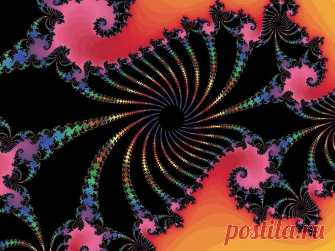 Black Fractal With Spirals  Free Stock Photo HD - Public Domain Pictures