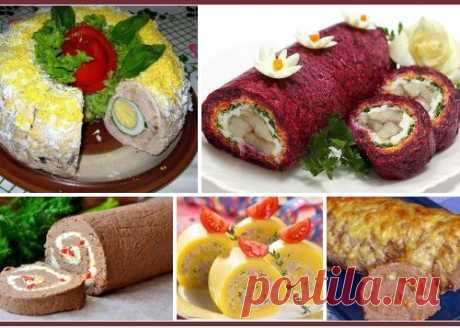 7 рецептов закусочных рулетов