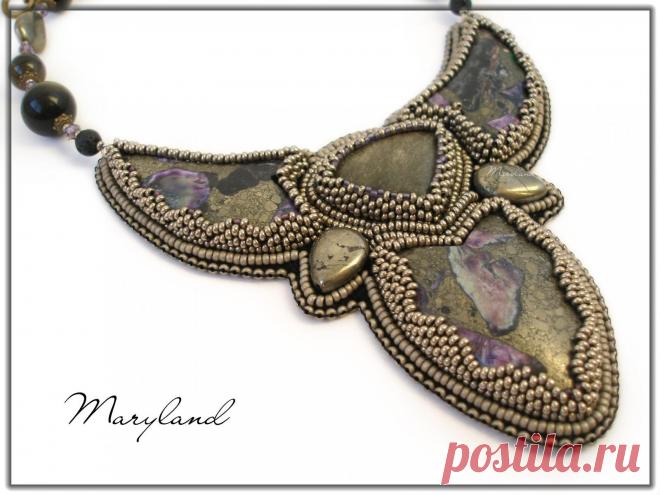 Колье "Interlace" и Жгутик-трансформер "Viki" | biser.info - всё о бисере и бисерном творчестве