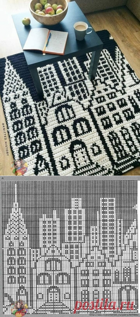 Живопись крючком в большом формате.