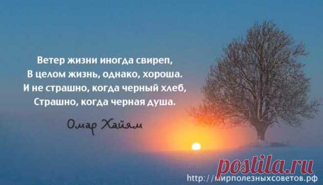 Омар Хайям о жизни и душе